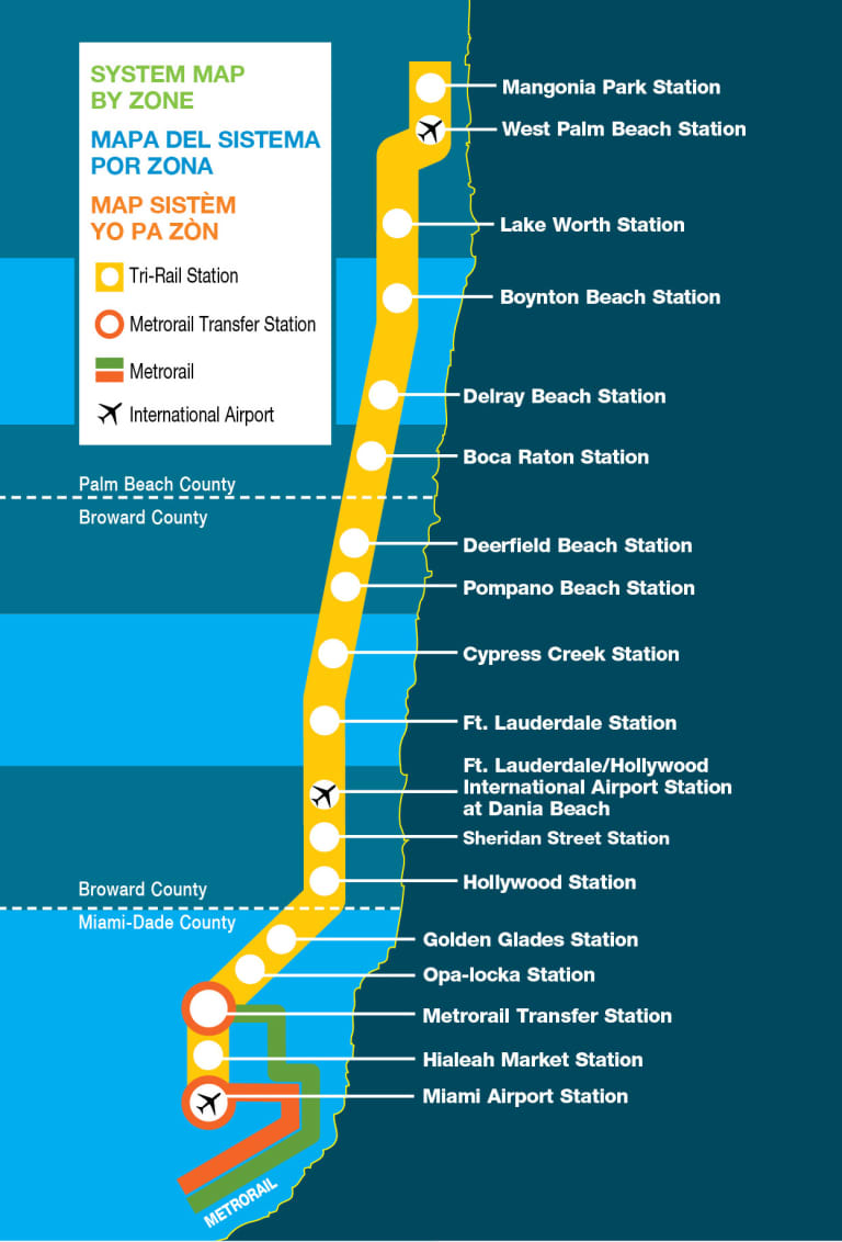 Tri-Rail Map